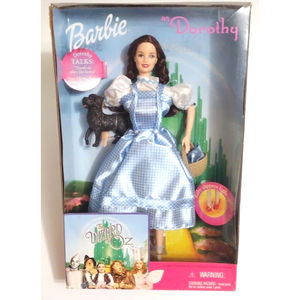 Dorothy Barbie The Wizard of Oz w/ Toto Ruby Red Light up Slippers New 2000